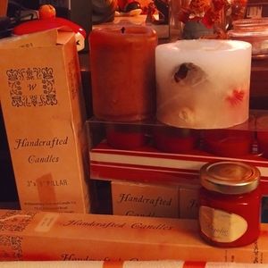 Lot of handmade candles